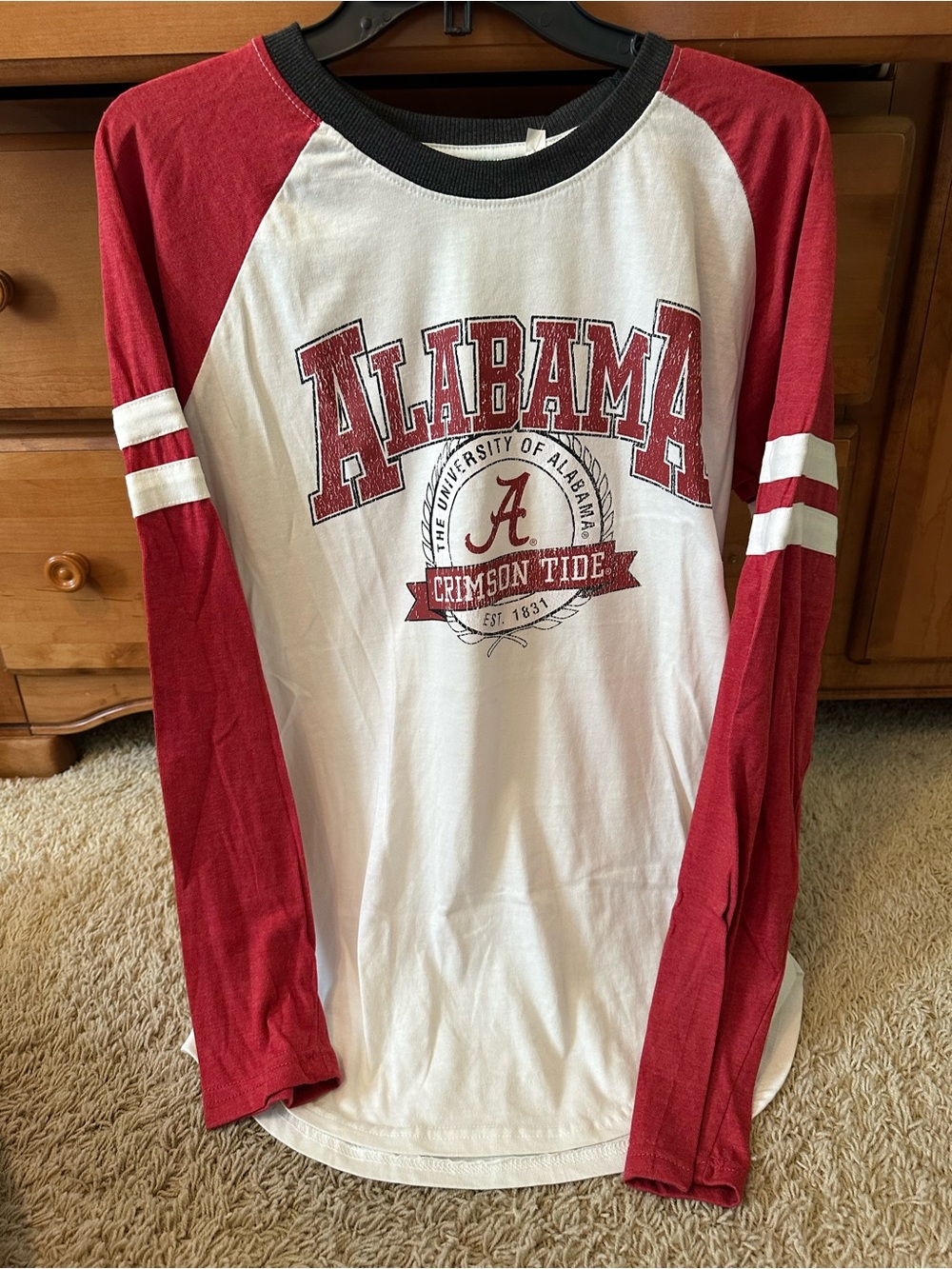 NWT PRESSBOX ALABAMA RAGLAN SLEEVE T